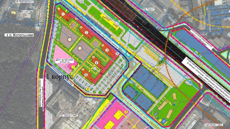 Жк новые котельники план застройки
